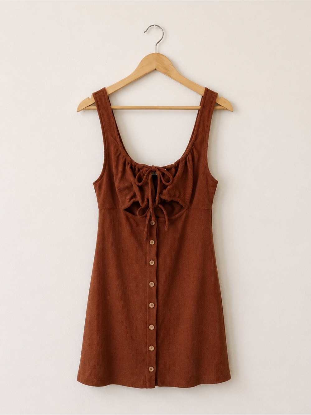 Free People Beach Olivia Mini Dress Brown Size Large